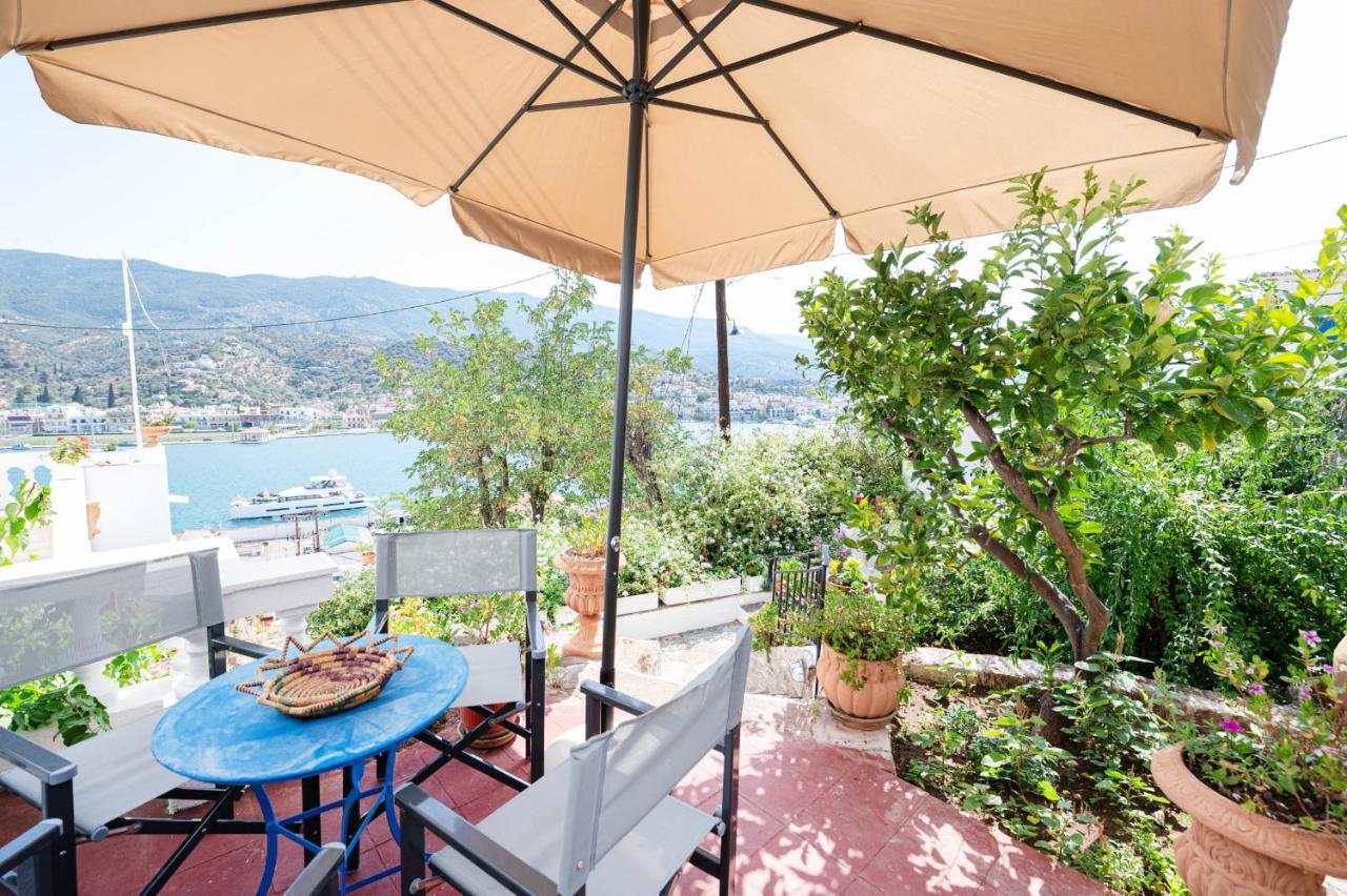 Traditional House Under The Clock Tower With Sweet View Poros Town Екстериор снимка