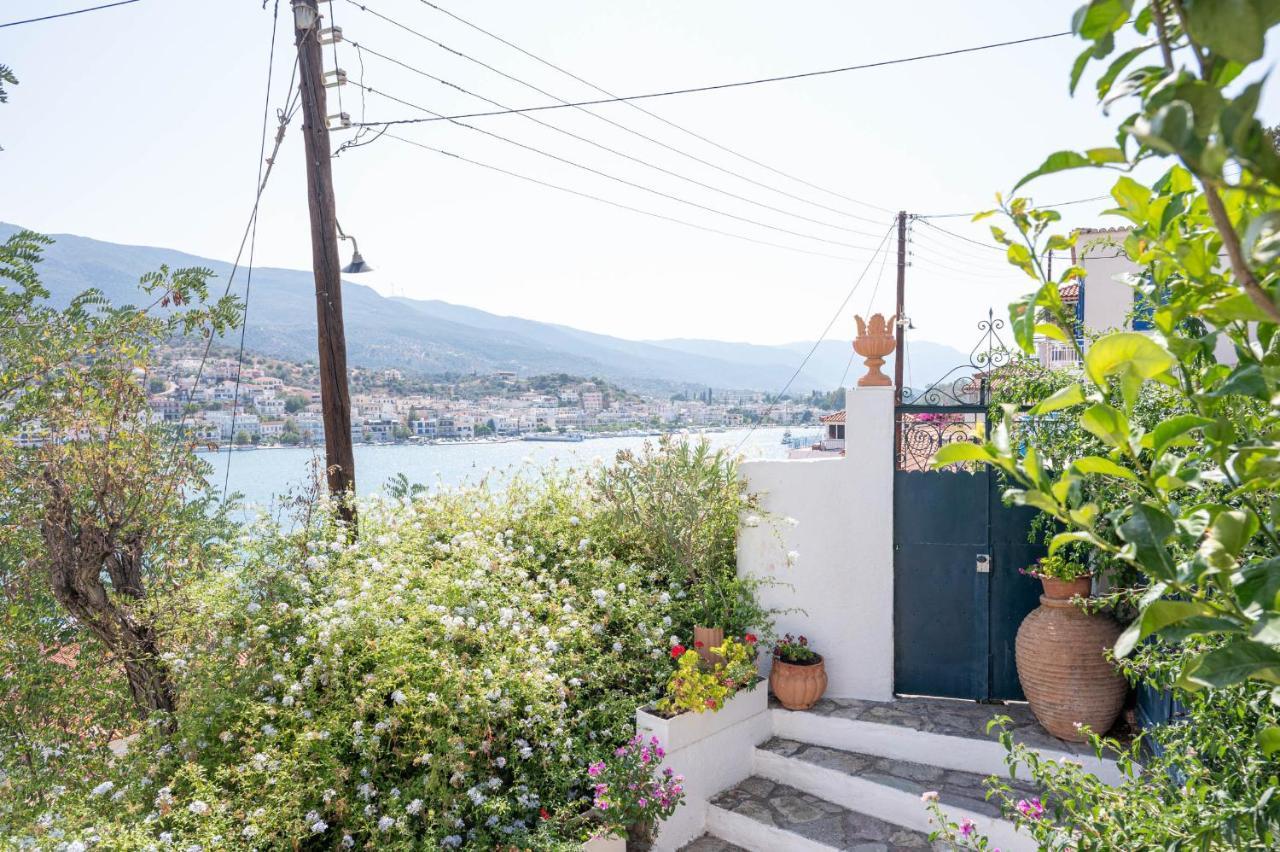 Traditional House Under The Clock Tower With Sweet View Poros Town Екстериор снимка