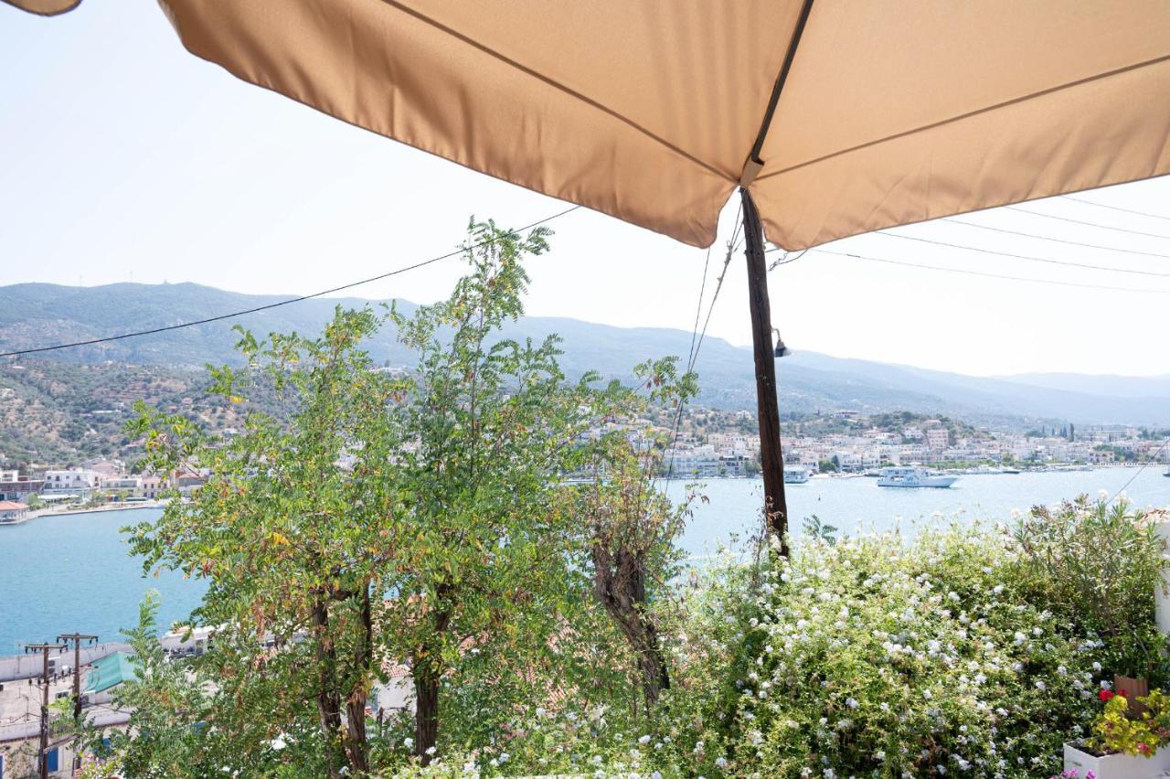 Traditional House Under The Clock Tower With Sweet View Poros Town Екстериор снимка